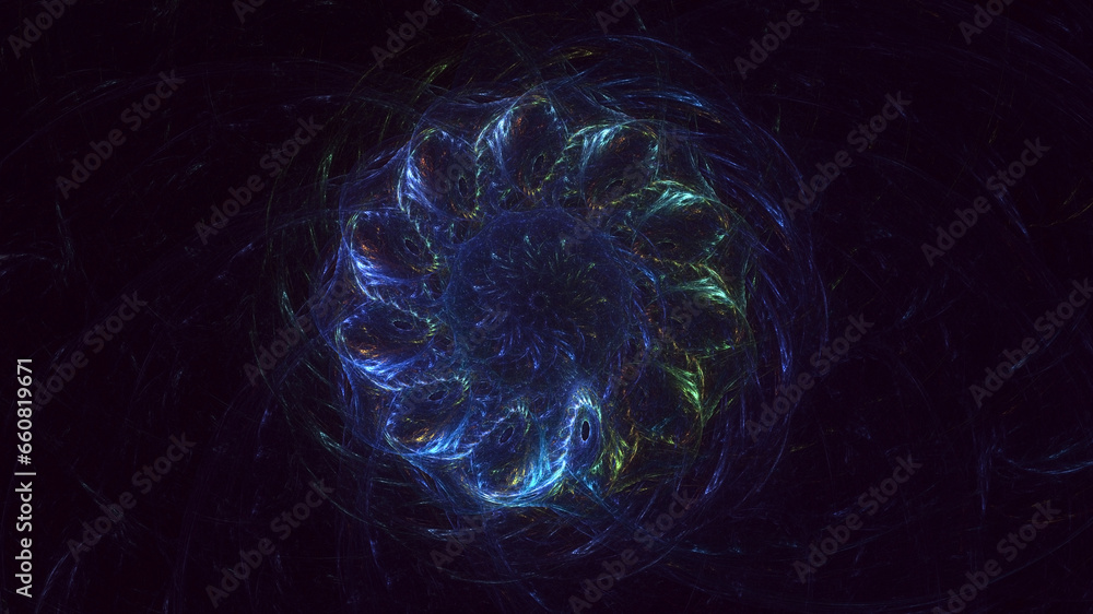 Obraz premium 3D manual rendering abstract round hole light background