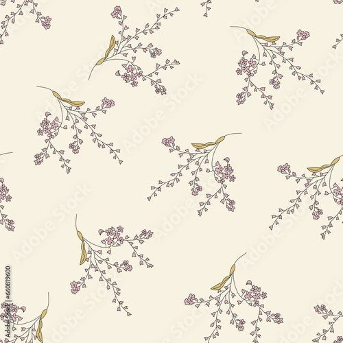 allover silky design pattern on yellow background