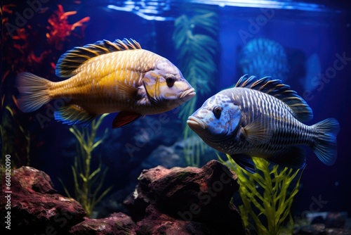 pair of robusto fish in fish tank