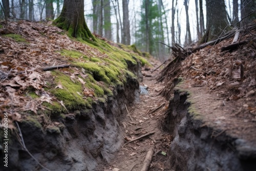 uneven ground on a hiking trail