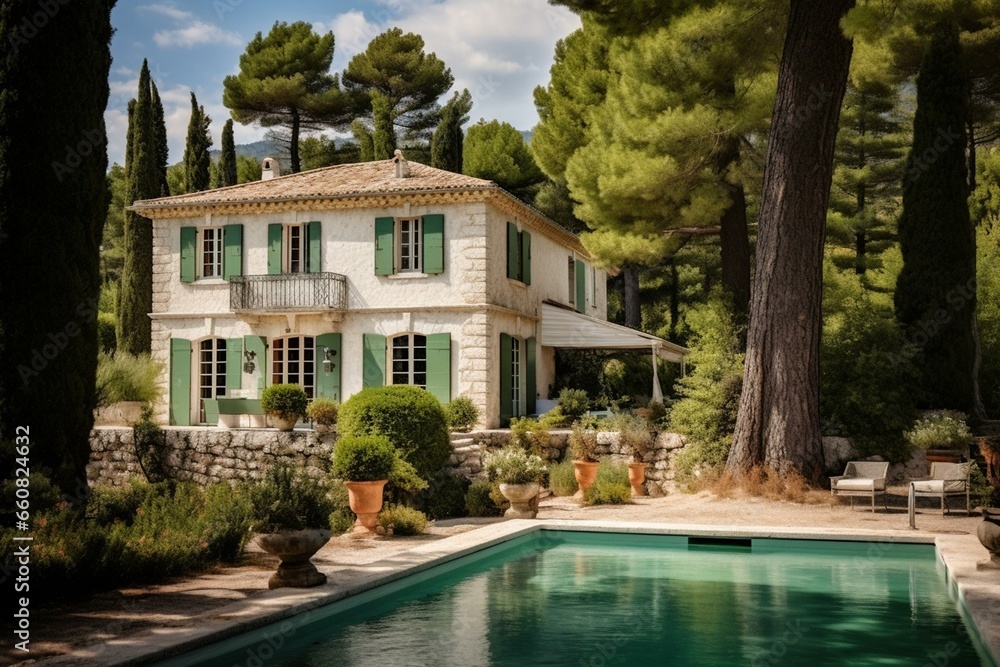 Charming estate in the heart of Provence. Generative AI