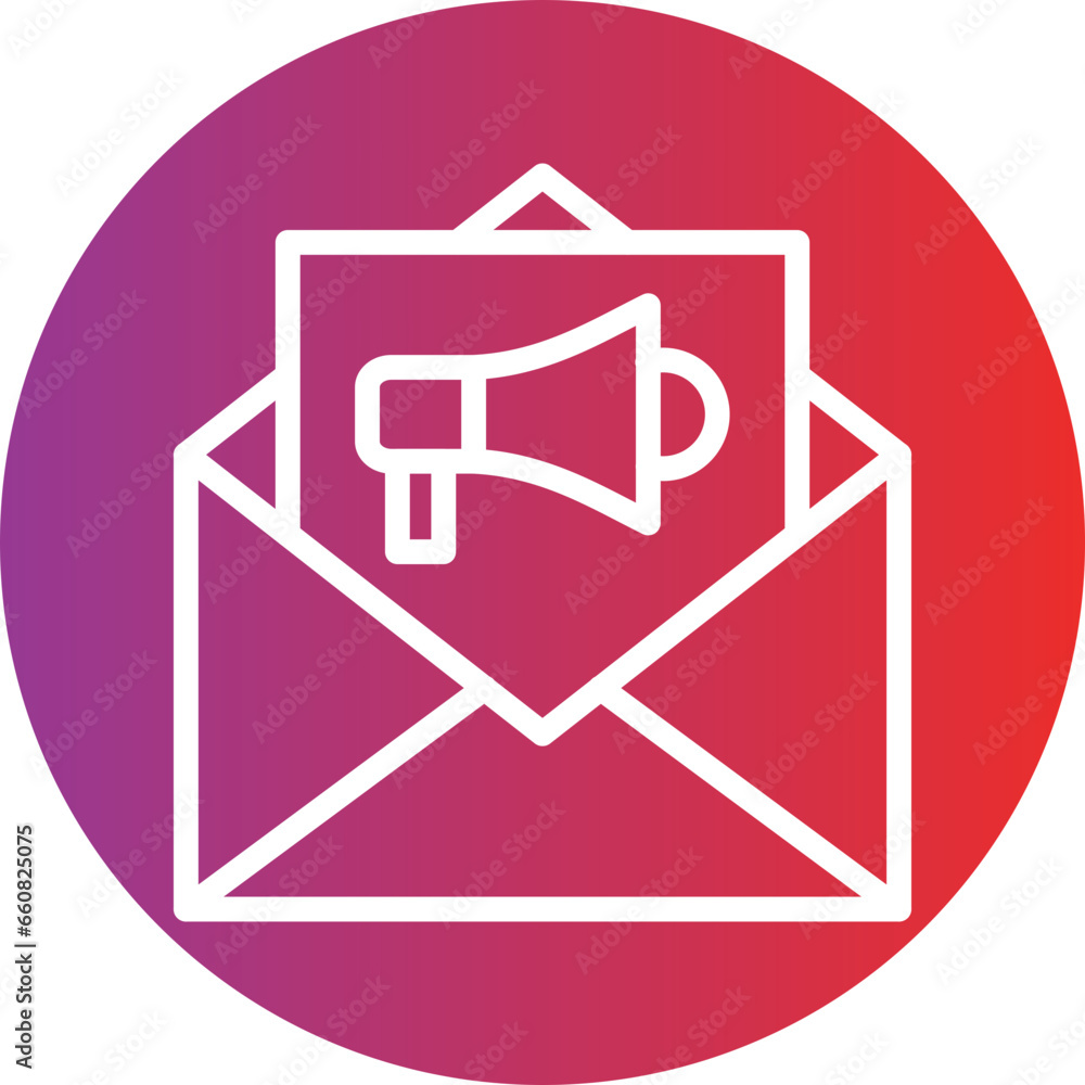 Email Marketing Campaign Icon Style Email Marketing Campaign Icon Style