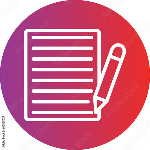 Content Writing Icon Style