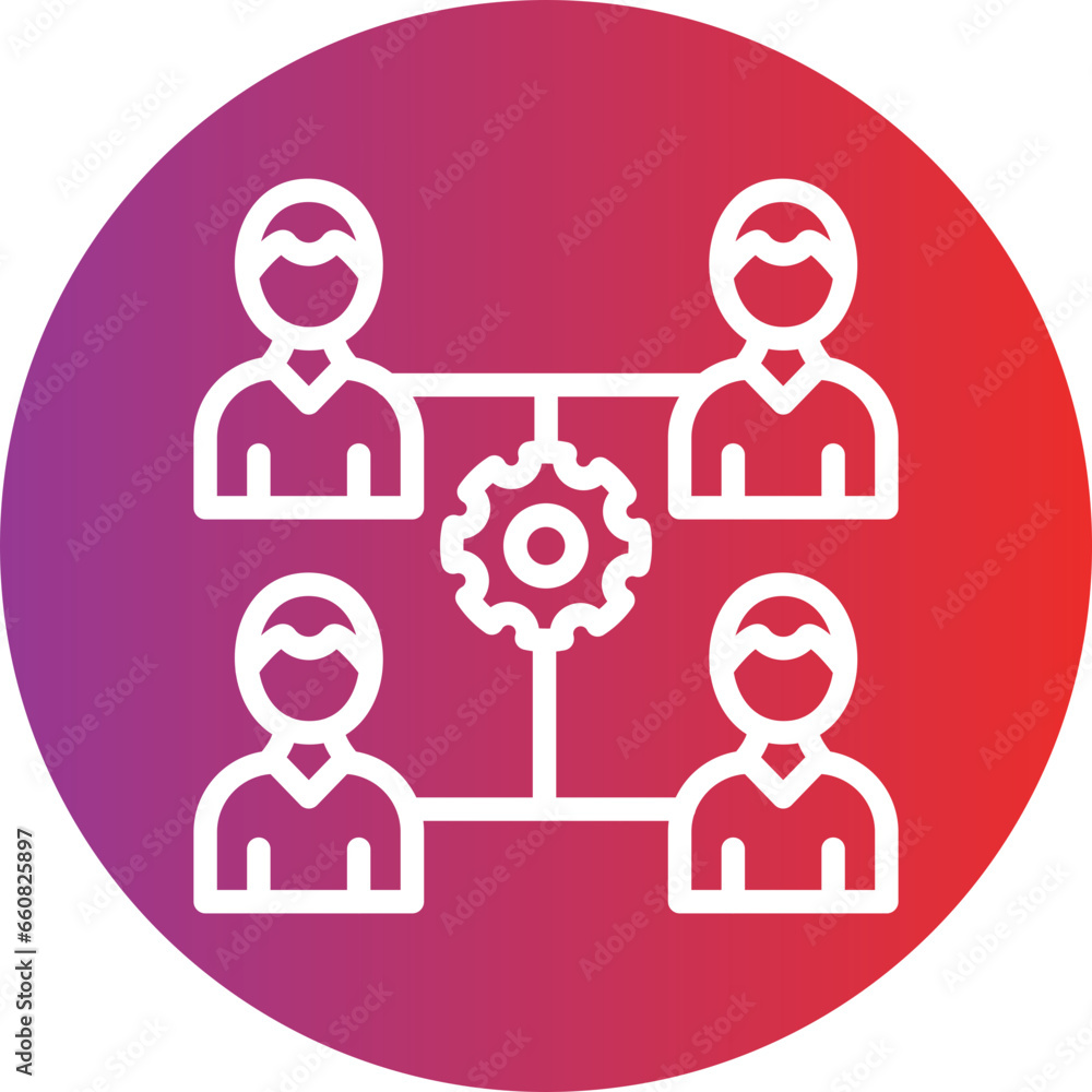 Community Management Service Icon Style Community Management Service Icon Style