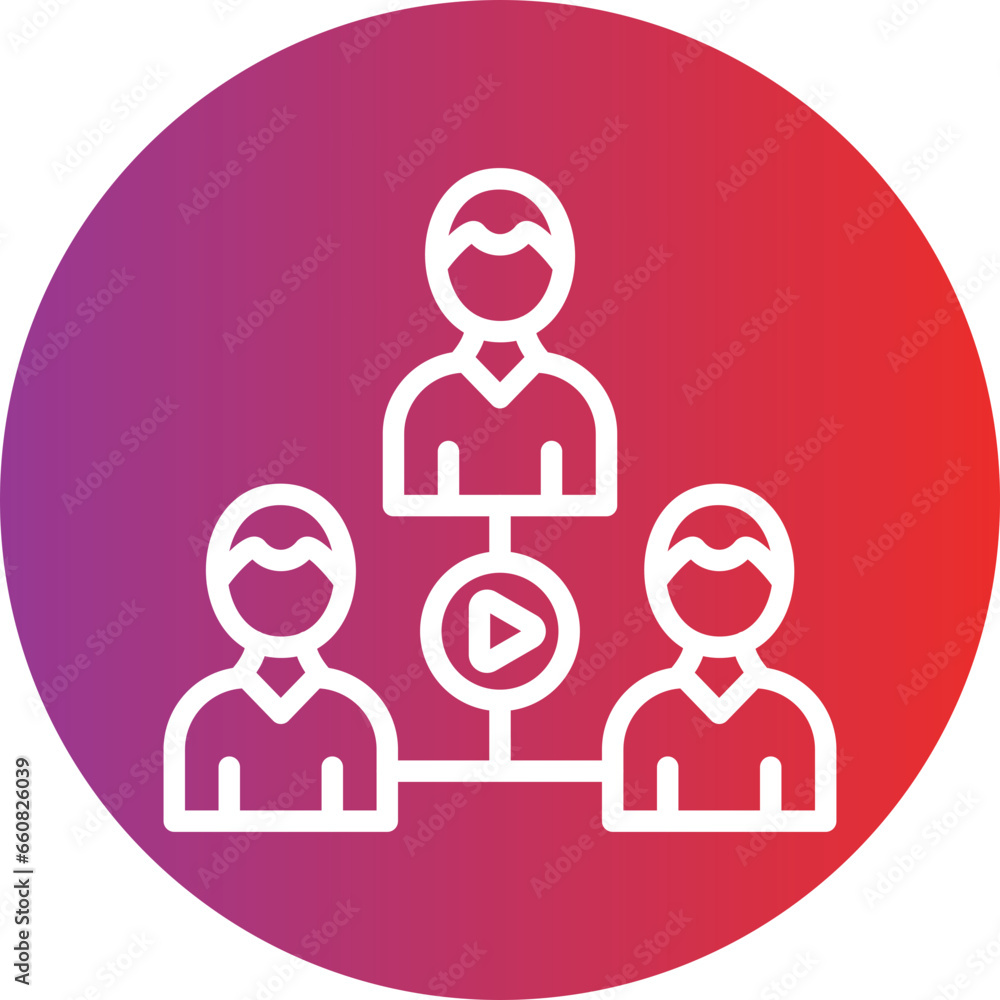 Engaging With Audience Icon Style Engaging With Audience Icon Style