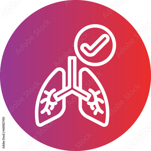 Respiratory Care Icon Style