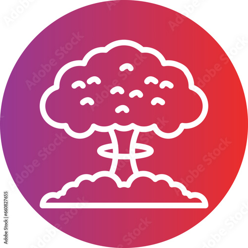 Atomic Bomb Icon Style