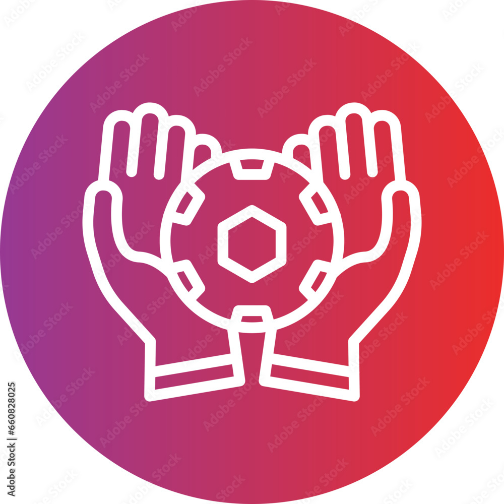 Obraz premium Goalie Icon Style