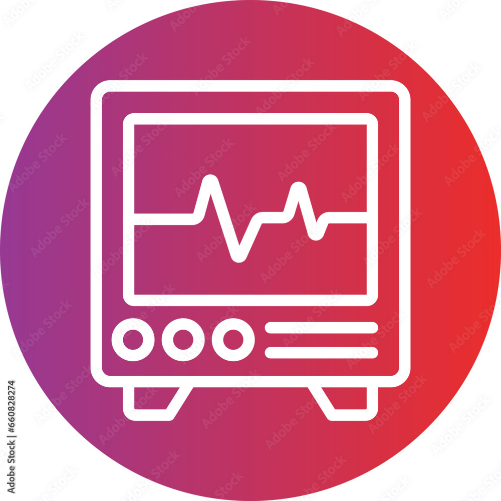 Heart Monitoring Icon Style Heart Monitoring Icon Style