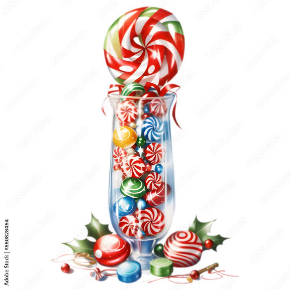 Christmas, Gift box, Cat, Candy, Candy cane, Snowflake ornament, Tinsel, Reindeer, Jingle bells, Gingerbread, Stocking, Mistletoe, Caroling