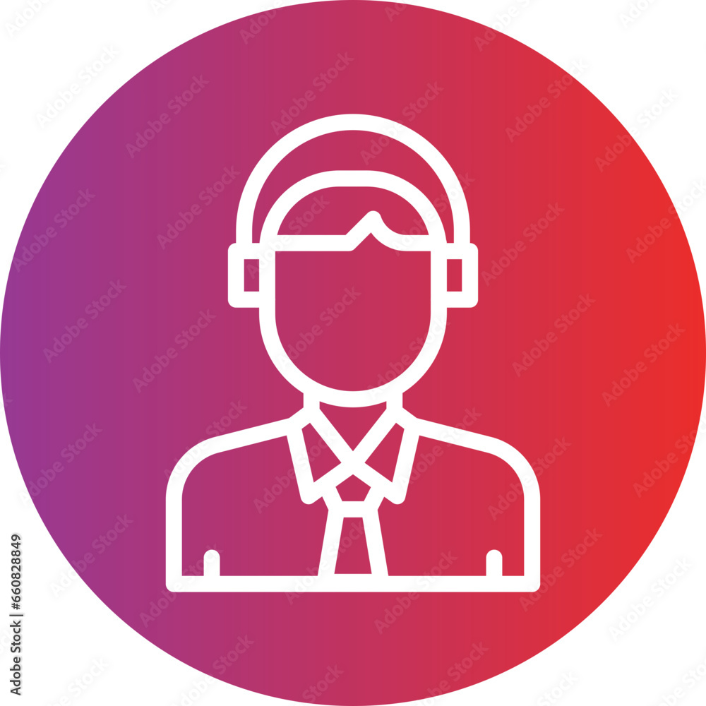 Male Co Pilot Icon Style Male Co Pilot Icon Style