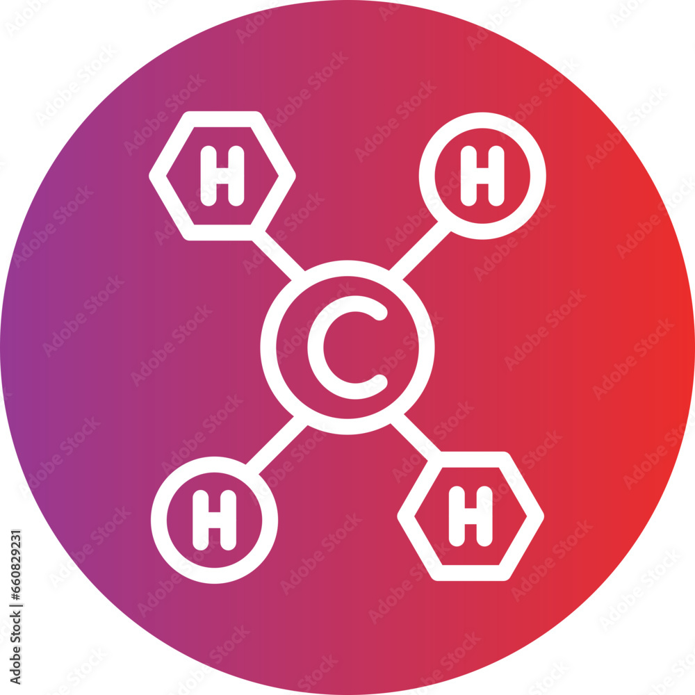 Methane Icon Style Methane Icon Style