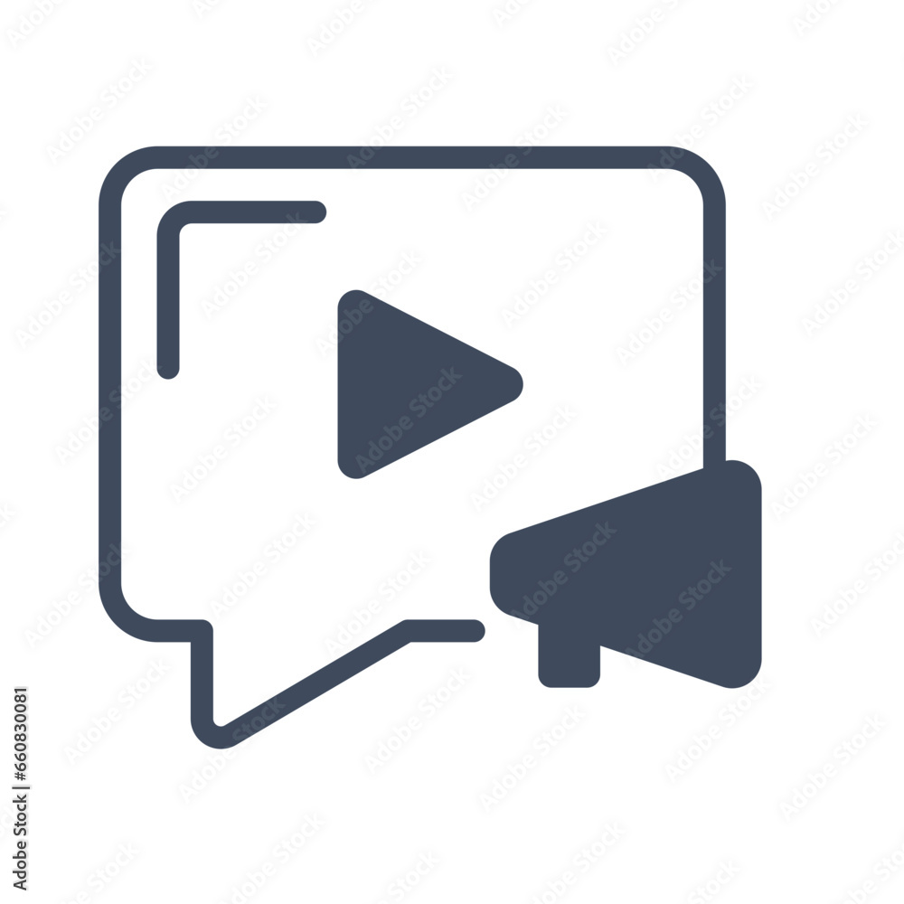 marketing video digital icon marketing video digital icon