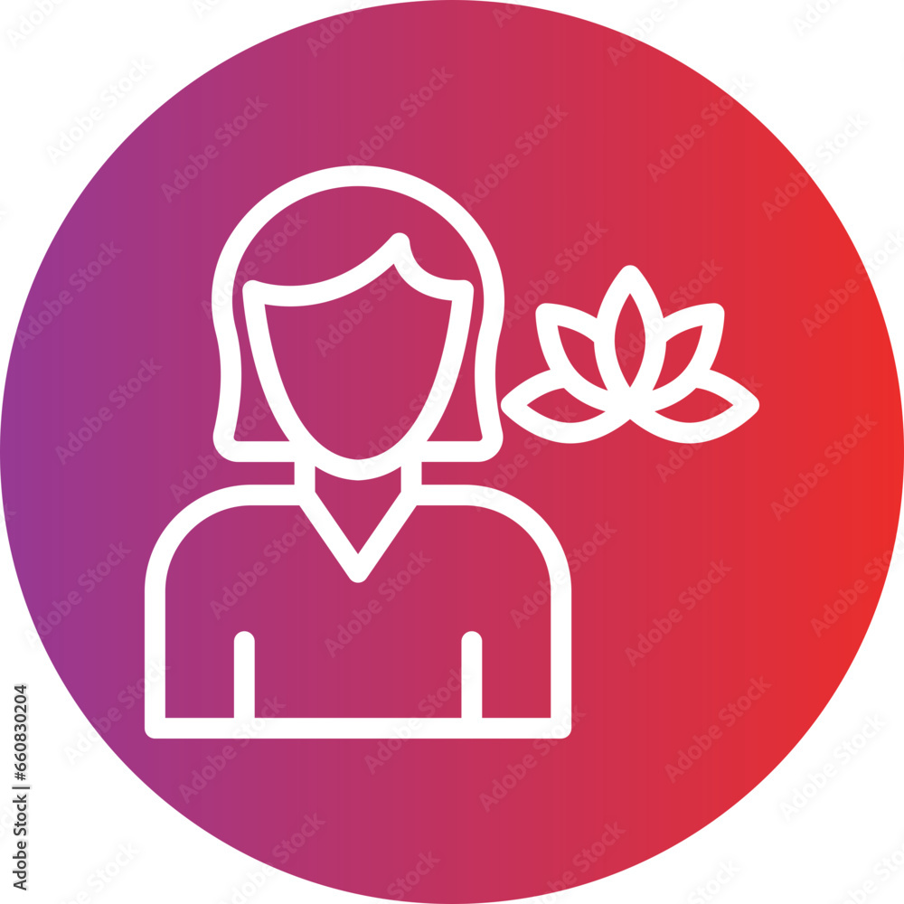 Massage Therapist Icon Style Massage Therapist Icon Style