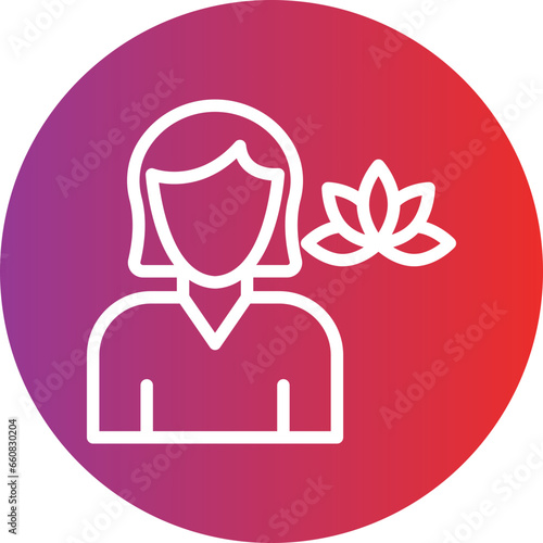 Massage Therapist Icon Style