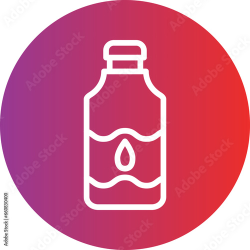 Water Bottle Icon Style