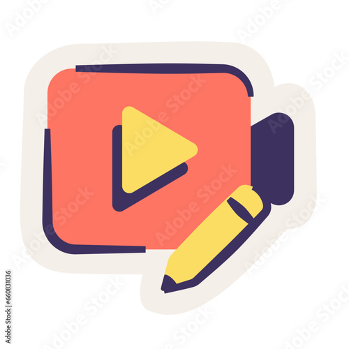 video content editor sticker
