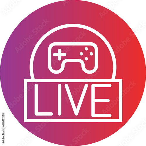 Live Gaming Icon Style