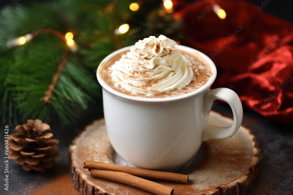a white cup of hot chocolate with whipped cream on top a white cup of hot chocolate with whipped cream on top