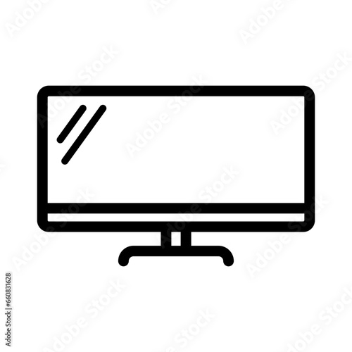 Flat-screen monitors use a line-style