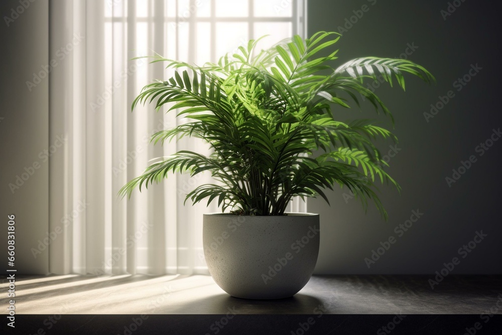 3D plant rendering. Generative AI