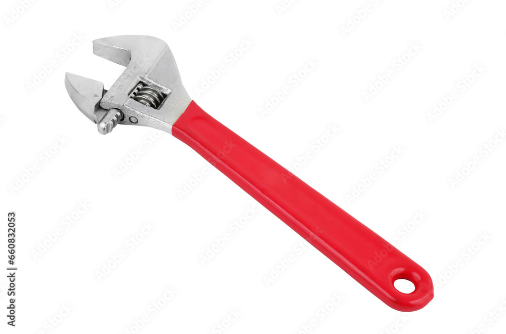 Adjustable wrench isolated on white background Adjustable wrench isolated on white background