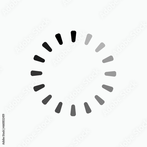 Buffering Icon. Wait, On Going. Processing, Delay Symbol - Vector.