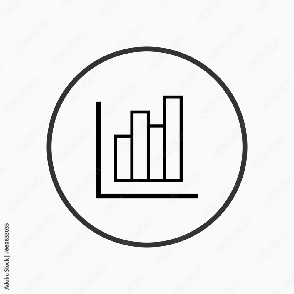 Diagram Icon. Statistic Symbol - Vector. Diagram Icon. Statistic Symbol - Vector.