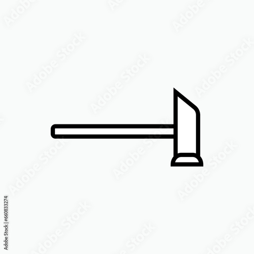 Hammer Icon. Carpentry Tools Symbol - Logo Vector.