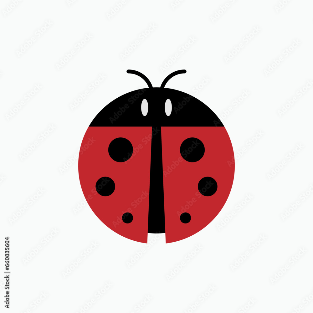 Ladybug Icon. Wildlife Vector. Animal Sign. An Insect Symbol. Ladybug Icon. Wildlife Vector. Animal Sign. An Insect Symbol.