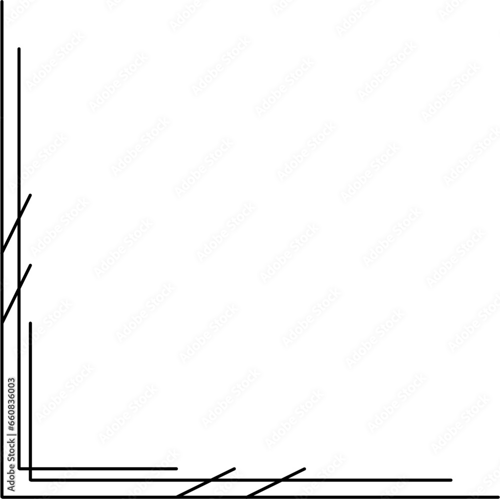 Corner Border Outline Isolated Vector Corner Border Outline Isolated Vector