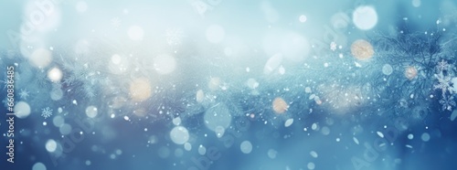 Blue snow background stock photo