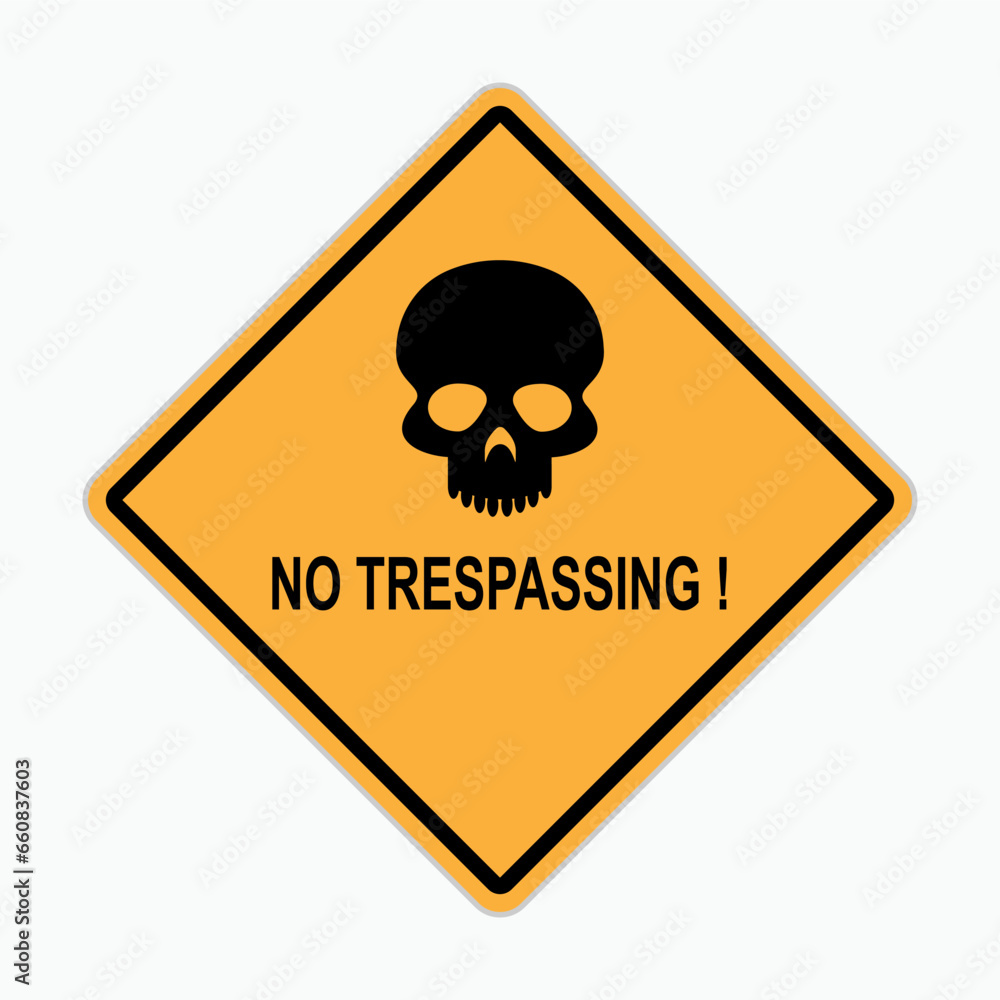 No Trespassing Icon. Prohibition Symbol - Vector Illustration for Design and Websites, Presentation or Application. No Trespassing Icon. Prohibition Symbol - Vector Illustration for Design and Websites, Presentation or Application.