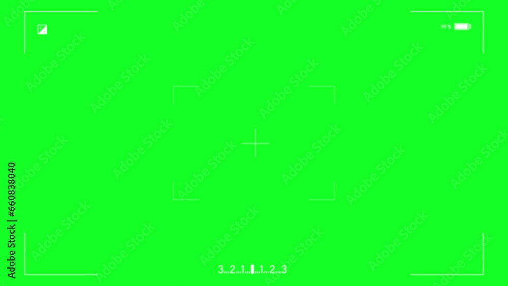 Camera recording screen overlay with alpha channel. camera frame