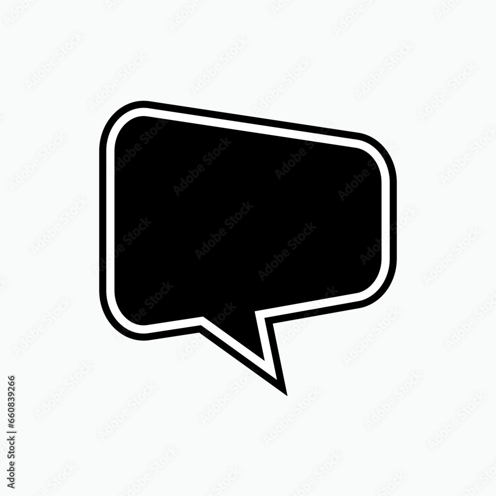 Bubble Speech Icon. Talk, Chat Illustration. Applied as Trendy Symbol for Design Elements, Websites, Presentation and Application - Vector. Bubble Speech Icon. Talk, Chat Illustration. Applied as Trendy Symbol for Design Elements, Websites, Presentation and Application - Vector.