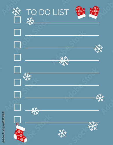 simple vector illustration list to do