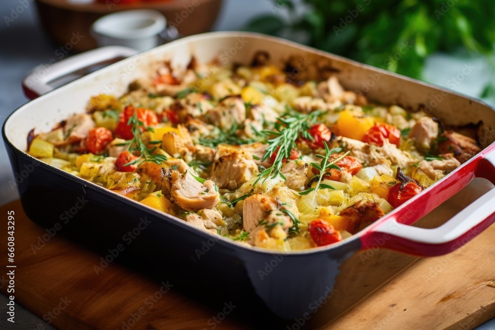 boxing day leftover turkey and dressing casserole in oven boxing day leftover turkey and dressing casserole in oven