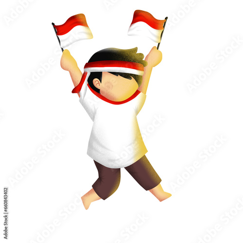 Indonesia independence day design photo
