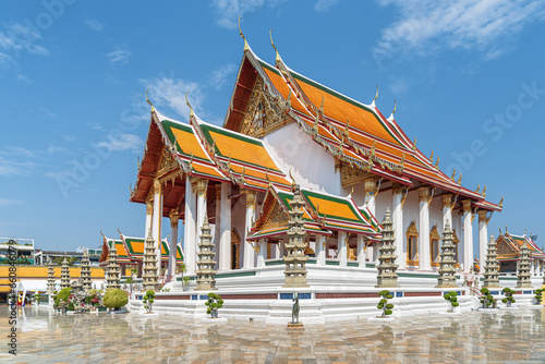 Awesome view of Wat Suthat Thepwararam in Bangkok, Thailand