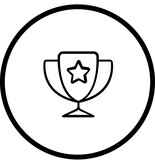 illustration of a icon award