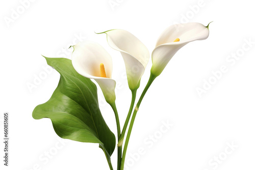 Calla Lily isolated on transparent background, Generative Ai