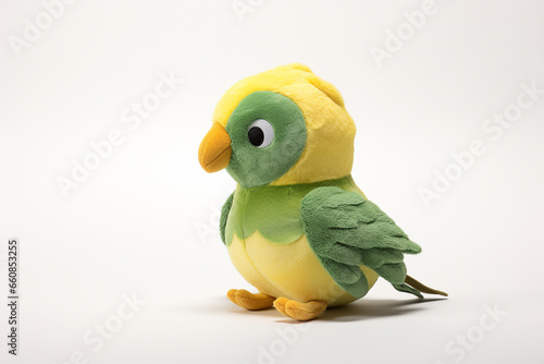 a parrot, soft toy