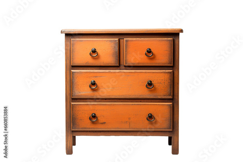 Chest of Drawers isolated on transparent background, Generative Ai