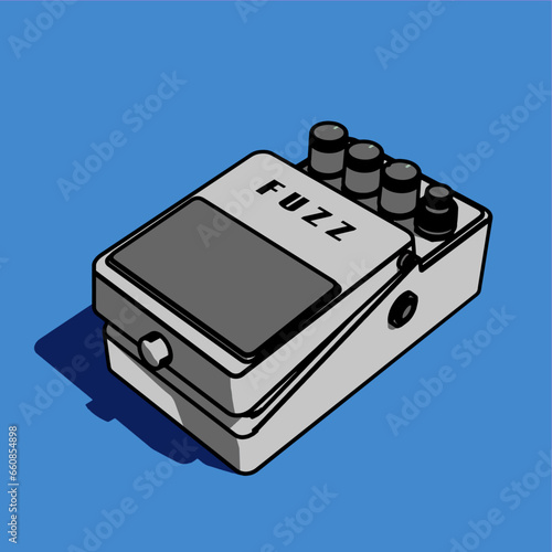 Guitar effect illustration