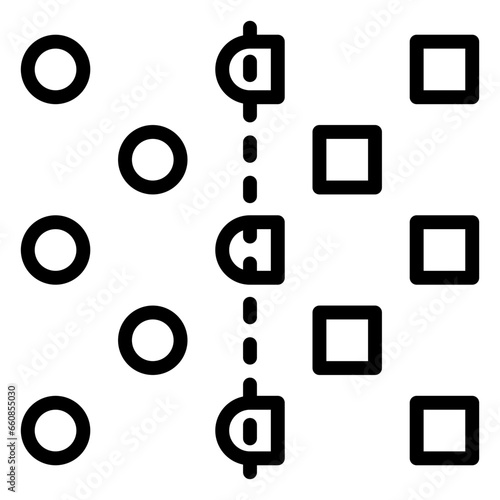 People icon, line icon style