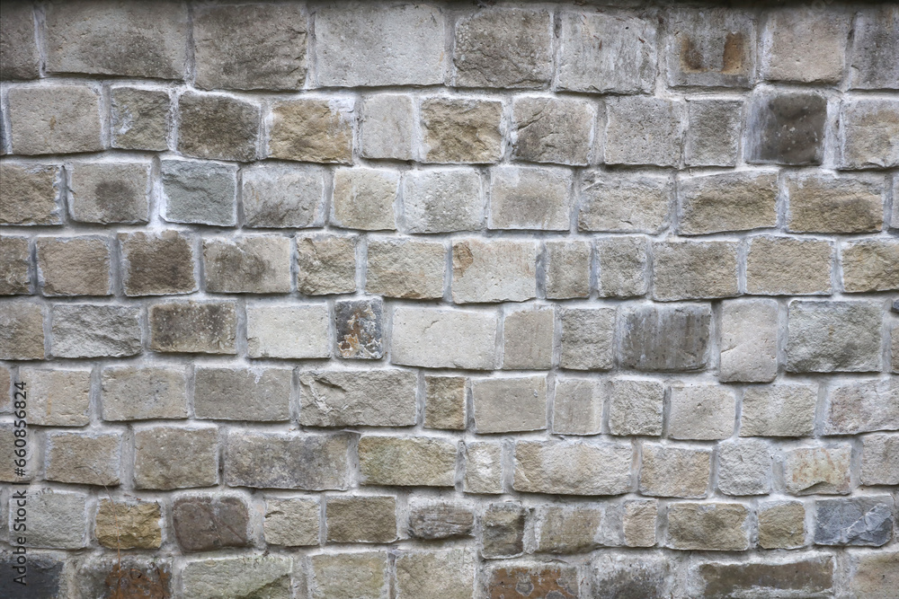 Texture of old grey stone wall with various stones Texture of old grey stone wall with various stones