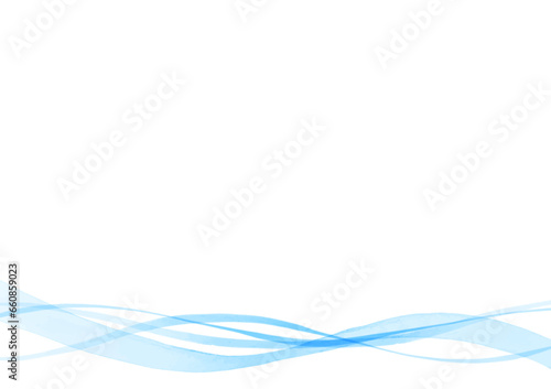 シンプルな青色のウェーブ背景