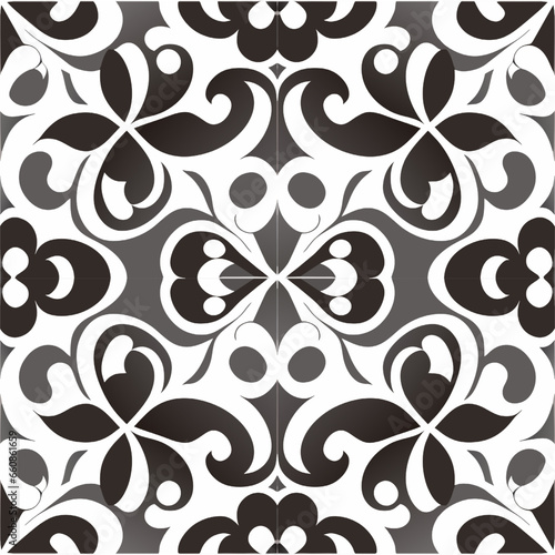 Seamless pattern in the style of Baroque. Vector illustration