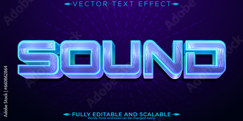 Music text effect, editable melody and rhythm customizable font style