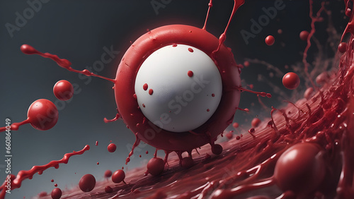 3d rendered illustration of a red cells